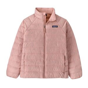 Patagonia Kids Tail Down Puffer Down Sweater Jacket in Mallow Pink Full